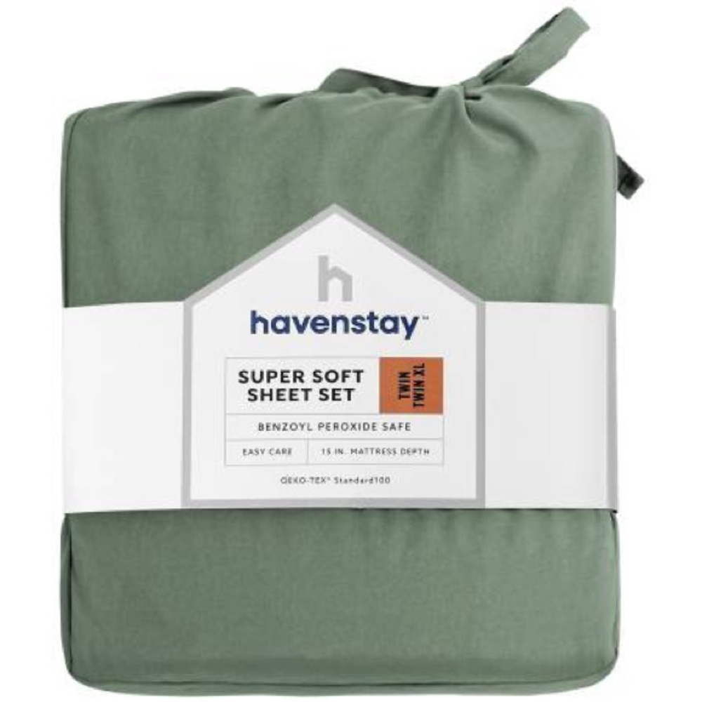 Havenstay Full Size Sheet Set, Green